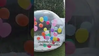 Inflatable Bubble House Waterproof Test | Stay Dry & Cozy Inside!