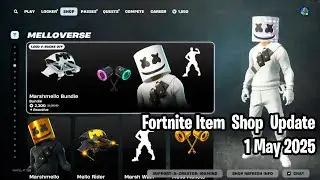 🛒 Fortnite Item Shop Update: May 1, 2025 (30 April 2025 for USA) Marshmello, Hatsune Miku & Hush  🎧🎤