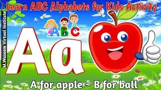 fun with Kids Activity base Learning A for Apple🍎 Studywithsirwaseem wayofstudy children B for Ball⚽