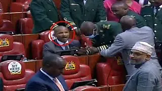DRAMA IN PALIARMENT AFTER RAILA POINTMAN BABU OWINO WAS KICKED OUT OF PALIARMENT BY SPEAKER