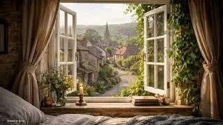 Calming Window View 🌿 | Peaceful Small Town Ambience | Calm Classical Piano 🎹