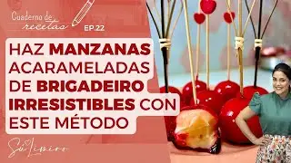 RECETA: El paso a paso para crear manzanas acarameladas de brigadeiros