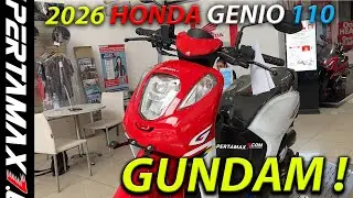 REVIEW Honda GENIO 2026 Warna Special Edition Gundam Vibrant TriTone Merah Putih Biru Behel Plastik?