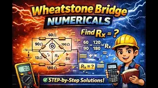 Wheatstone Bridge Numericals | Solved Problems | Full Practice Session//Diploma & Polytechnic