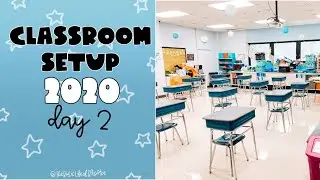 CLASSROOM SETUP 2020: Day 2 of classroom setup for this covid approved classroom.