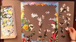Double Time SunsOut Puzzle - Unicorn by Anthony Barzone - 200 Pieces - Time Lapse