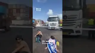 Settlers block Gaza aid convoys, adding to existing &lsquo;Israeli&rsquo; restrictions #shortsvideo