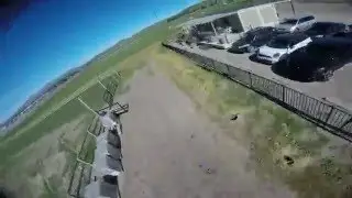4k HD Almost rubbing outdoor drone race, 5x4x3 HQ Props, Skitzo Blue, KISS 30a ESCs