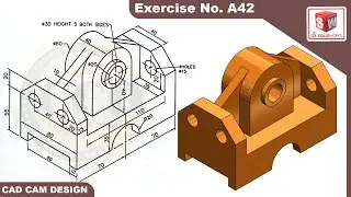 SolidWorks Tutorial for beginners Exercise A42