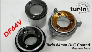 Turin 64mm DLC Coated Espresso Burrs - New on the DF64V