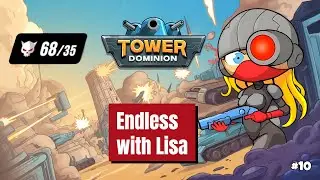 Lisa Carries to Wave 68 &ndash; Tower Dominion #10 &ndash; Roguelite Tower Defense Gameplay no comentary   uncut