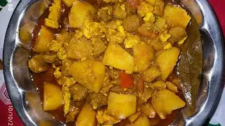 How to make soybean potato&Egg sweet recipe video# sonali kitchen#
