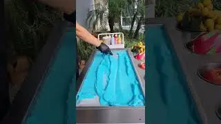 Viral Blue Fanta Ice Cream Recipe #shorts #satisfying