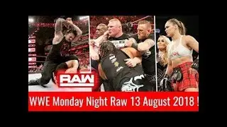 WWE Monday night raw 13/8/2018 highlights | raw 13 august 2018 highlights | Summerslam 2018 matches