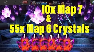 10x AQ Map 7 & 55x Map 6 Crystals MCOC