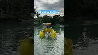 Water Tricycle Riding @ Loboc River Resort : July 22, 2025 #shorts #wateradventure #waterbike