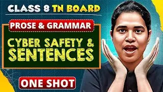 CYBER SAFETY & SENTENCES in One Shot | ENGLISH in Tamil | Class 8 TN Board