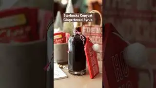 Starbucks Copycat Gingerbread Syrup #starbucks #gingerbread #coffee