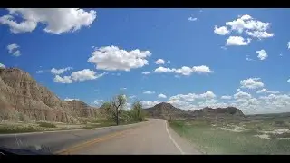 South Dakota, Mt. Rushmore, Badland TO St. Cloud, Minnesota 4k drive with GPS and time.