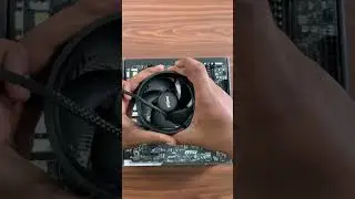 Installing AMD Wraith cooler#pc #pcbuild #amd #intel #msi #diy #gaming #gamingpc #shorts #rog #trend