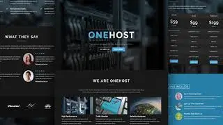 Onehost - One Page WordPress Hosting Theme + WHMCS | Themeforest Website Templates and Themes