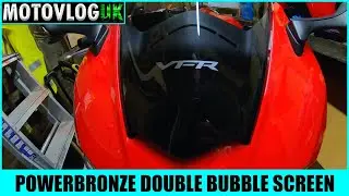 New Screen Install - Powerbronze Double Bubble - VFR800F