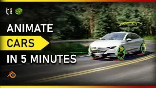 [blender] Forest road animation in 5 minutes