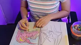 ASMR Colorea conmigo 🖍️ #asmr #sleep #coloringbook #relax #softspoken ##triggers 