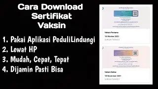 Cara Download Sertifikat Vaksin  menggunakan Aplikasi PeduliLindungi l Lewat HP l ~ Anak Aba ~