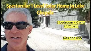 Unique 1 level solar home in Lake Chapala