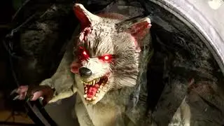 Tekky Design Animated Pop Out Trash Raccoon Halloween Decoration