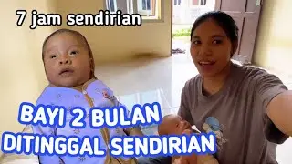 the baby is left alone at home //7 jam baby Gabriel sendirian//