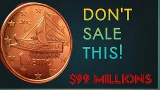 Greece's RAREST 1 Cent Coin from 2012! Worth Big Money!