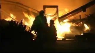 Downtown Jesup, GA. fire 8-4-14