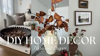 DIY Home Decor | Fall Inspired Decor on a Budget | Designer Dupes