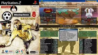 Winning Eleven 8 Legends: EuroBundesliga Stars vs Superligue Stars - PS2 Gameplay (PlayStation 2)