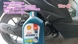 ganti oli beat deluxe 2023  shell ax7 matic 1l lebih enak !!! servis sendiri di rumah !!