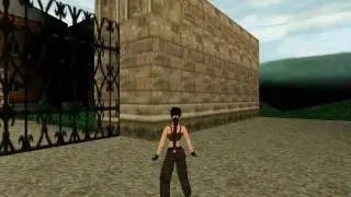 Tomb Raider 2 Croft Manor Rooftop & Outside the Gate