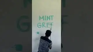 Mint Green #mintgreen #paint #wallpainting #mixingpaint #viral #satisfying #satisfyingvideo