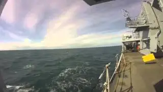HMS Sutherland Launches Stingray Torpedo