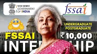 Government Internship ➤ FSAAI Internships for college Students | No Fees, No Exam