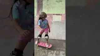 She got this! 🛹 #skateboarding #downtheramp