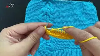 Knitting cable pattern easy to knit | Ritu creations | Nagpal bunai wool tutorials