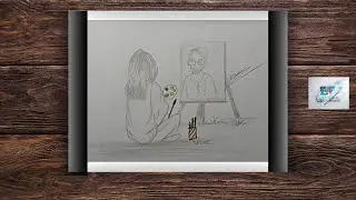 How To Draw A Girl Sitting Alone Draw A Picture/Easy Drawing For Beginners/Pencil Drawing