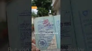 Indian Passport from 1970s-1980s! 50 years of Indian Passports part 2 #travelshorts #travel