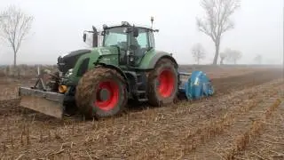 Imants Rotary spader in clay soil.MOV