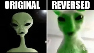 Alien speaking Meme Zip Zap Zop Original Vs Reversed