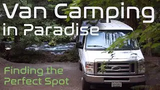 Van Camping and Cooking by the River in Mt. Hood National Forest
