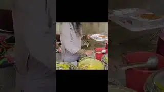 Street Side Kadhi Rice & Rajma Chawal 😍 | Desi Comfort Food on a Cart | Indian Street Food #Viral