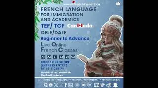 Master French for Canada! 🇨🇦 TEF, TCF, DELF, DALF Live Online Classes. Start today!